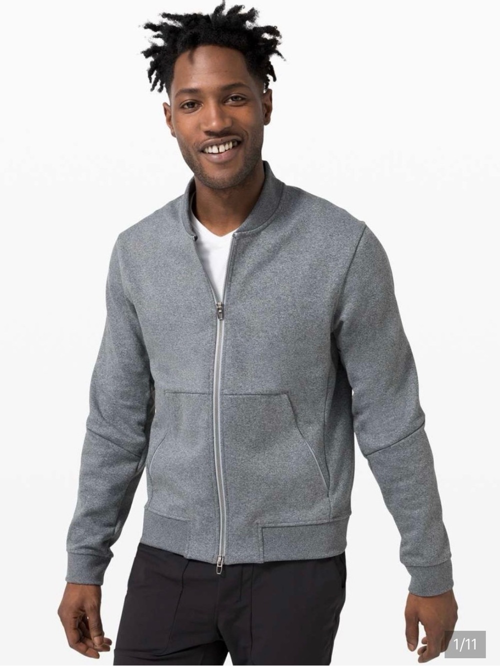 Cool Lululemon Bomber Jacket Grey Size L